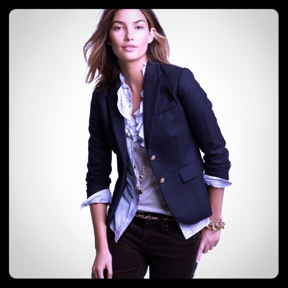 Jcrew Schoolboy Navy Blazer